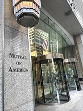 Mutual of America Financial Group, office building exterior, New York City, New York, USA