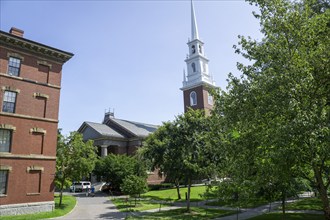 Memorial Church, Harvard Yard, Harvard University, Cambridge, Massachusetts, USA