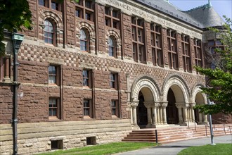 Austin Hall, Harvard Law School, building exterior, Harvard University, Cambridge, Massachusetts,