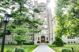 Swartz Hall, Harvard Divinity School, building exterior, Harvard University, Cambridge,