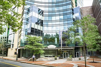 Takeda Pharmaceutical Company, building exterior and street scene, Cambridge, Massachusetts, USA