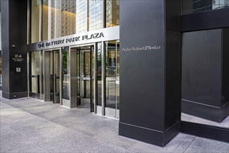 Hughes Hubbard & Reed LLP headquarters, building exterior, One Battery Park Plaza, 24 Whitehall