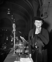 U.S. Secretary of Labor Frances Perkins shortly before her address to the Conference of Industry