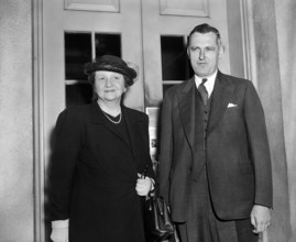 U.S. Secretary of Labor Frances Perkins with Dr. John R. Steelman, Chief of the mediation service,