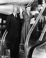 U.S. President Dwight D. Eisenhower and U.S. First Lady Mamie Eisenhower departing for Denver,