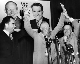 Richard Nixon, Dwight D. Eisenhower and Arthur Summerfield at  Republican National Convention,