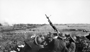 Anti-aircraft machine gun of 101st Field Artillery (formerly 1st Massachusetts Field Artillery, New