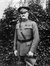 U.S. General John J. Pershing, three-quarter length portrait, Chaumont, France, U.S. Army Signal