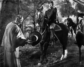 Charlton Heston, on-set of the western film, "Major Dundee", Columbia Pictures, 1965