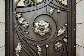 Ornate metal door