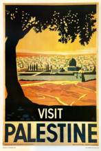 Visit Palestine, Travel Poster, Tourist Development Association of Palestine, Franz Krauz, 1936