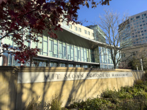 MIT Sloan School of Management, building exterior, Cambridge, Massachusetts, USA