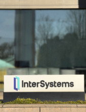 InterSystems, company sign and logo on office building, Cambridge, Massachusetts, USA