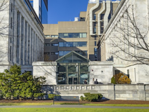 Harvard Medical School, Blavatnik Institute, Building C, building entrance, Boston, Massachusetts,