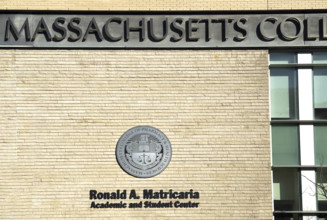 Ronald A. Matricaria Academic and Student Center, building exterior, Massachusetts College of