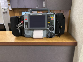 LIFEPAK 15 Monitor/Defibrillator equipment in medical office