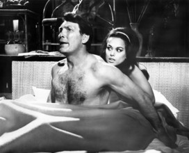 Jack Palance, Aliza Gur, on-set of the film, "Kill A Dragon", United Artists, 1967