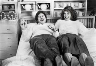 Tim Matheson, Kate Capshaw, on-set of the film, "A Little Sex", Universal Pictures, 1982
