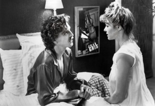 John Glover, Kate Capshaw, on-set of the film, "A Little Sex", Universal Pictures, 1982