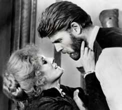 Delphine Seyrig, Edward Fox,  on-set of the film, "A Doll's House", directed by Joseph Losey,