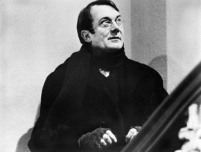 Denholm Elliott, on-set of the film, "A Doll's House", directed by Patrick Garland, Anglo-EMI Film
