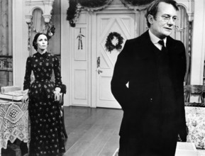 Clair Bloom, Denholm Elliott, on-set of the film, "A Doll's House", directed by Patrick Garland,