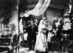 Carola Neher, Rudolf Forster, on-set of the German musical film, "The Threepenny Opera", German