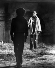 Peter Firth, Jenny Agutter, on-set of the film, "Equus", United Artists, 1977