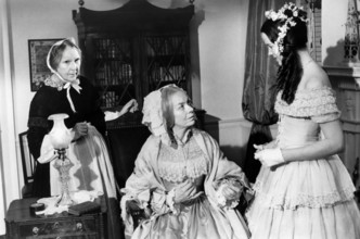 Helen Stenborg, (sitting center), Kristin Griffith (standing right), on-set of the film, "The