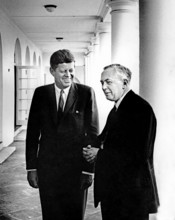 U.S. President John F. Kennedy meeting with Leader of the Labour Party of Great Britain, Harold