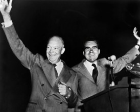 Republican nominees for U.S. President Dwight Eisenhower and U.S. Vice President Richard Nixon,