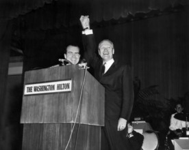 Representative Gerald R. Ford, House minority leader, Introducing U.S. President Richard M. Nixon