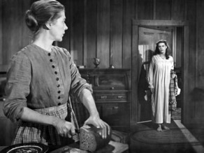 Ruth Nelson, Dorinda Clifton, on-set of the film, "The Girl of the Limberlost", Columbia Pictures,
