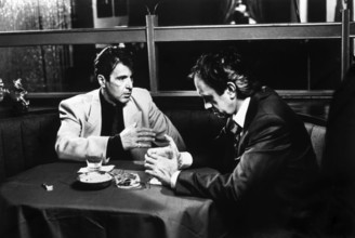 Al Pacino, Jonathan Price, on-set of the film, "Glengarry Glen Ross", New Line Cinema, 1992
