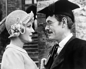 Petula Clark, Peter O'Toole, on-set of the film, "Goodbye, Mr. Chips", MGM, 1969