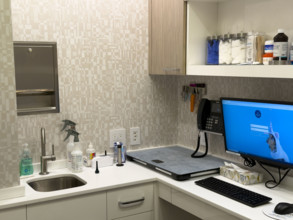 Veterinary exam room