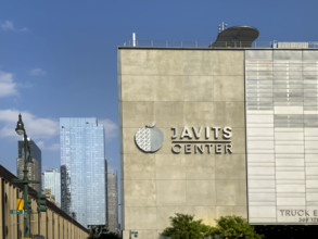 Javits Center, rear building exterior, 12th Avenue, New York City