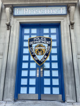 1st Precinct Police Station, building entrance, Tribeca, New York City