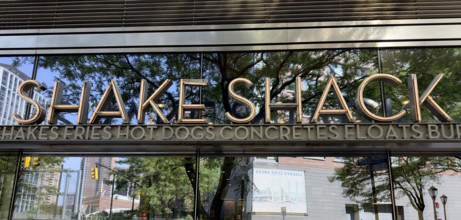 Shake Shack, building exterior detail, New York City