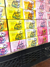 Sparkling Water Display at Grocery Store