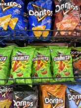 Snack Display at Grocery Store