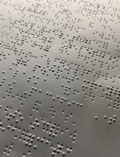 Sheet of Unified English Braille