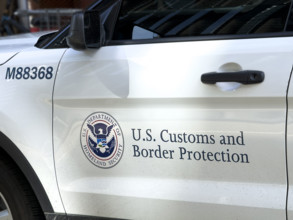 U.S. Customs and Border Protection vehicle parked on street, New York City