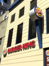 Burger King fast food restaurant, New York City