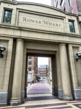 Rowes Wharf entrance, Boston Harbor, Boston