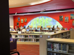 Boston Public Library, interior view, Boston