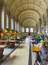 Reading room, McKim Building, Boston Public Library
