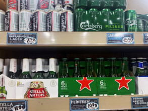 Beer Display at Store
