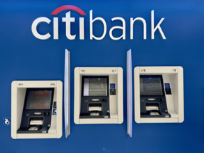 Three Citibank ATM machines