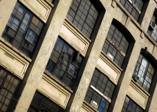 Factory Building with Industrial Windows